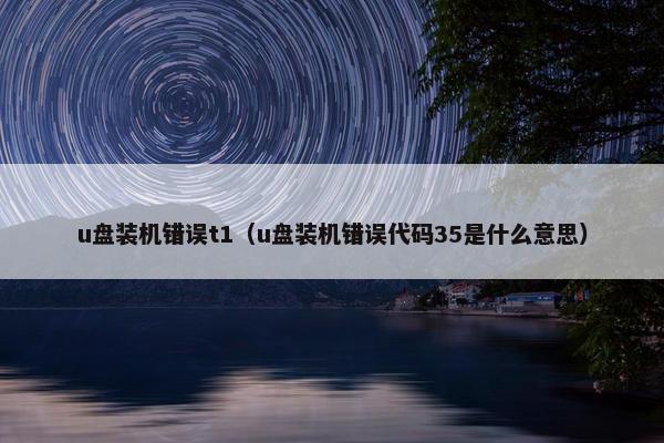 u盘装机错误t1（u盘装机错误代码35是什么意思）