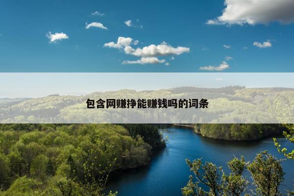 包含网赚挣能赚钱吗的词条