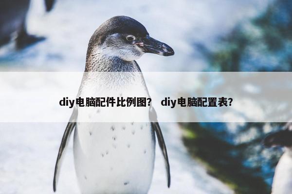 diy电脑配件比例图？ diy电脑配置表？