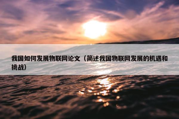 我国如何发展物联网论文（简述我国物联网发展的机遇和挑战）