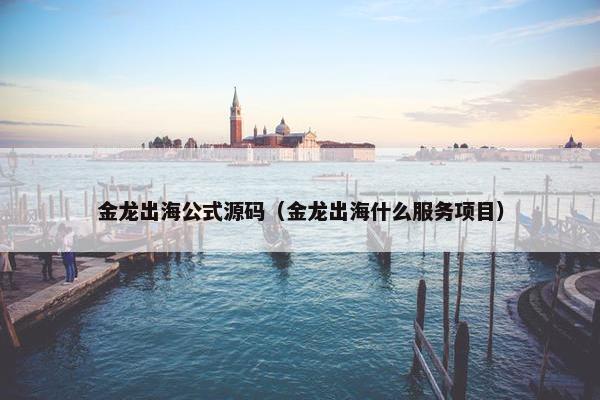 金龙出海公式源码（金龙出海什么服务项目）