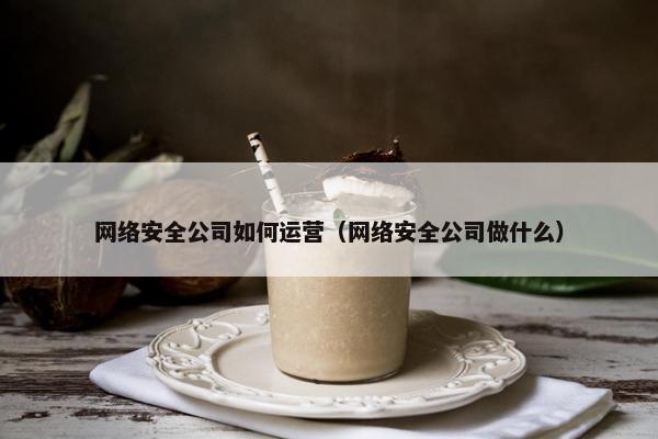 网络安全公司如何运营（网络安全公司做什么）