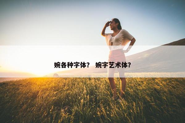 婉各种字体？ 婉字艺术体？