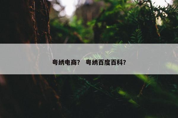 粤绣电商？ 粤绣百度百科？