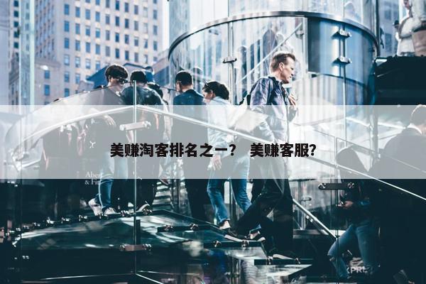 美赚淘客排名之一？ 美赚客服？