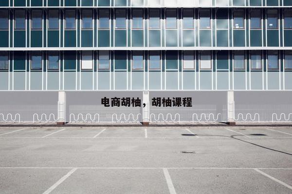 电商胡柚，胡柚课程