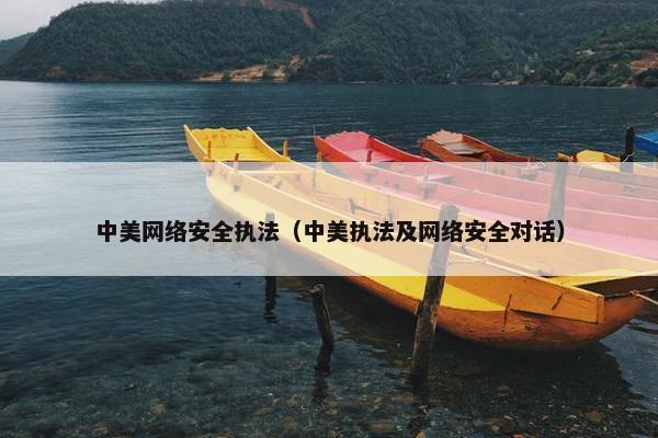 中美网络安全执法（中美执法及网络安全对话）