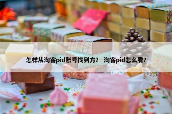 怎样从淘客pid账号找到方？ 淘客pid怎么看？