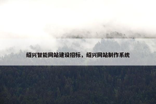 绍兴智能网站建设招标，绍兴网站制作系统