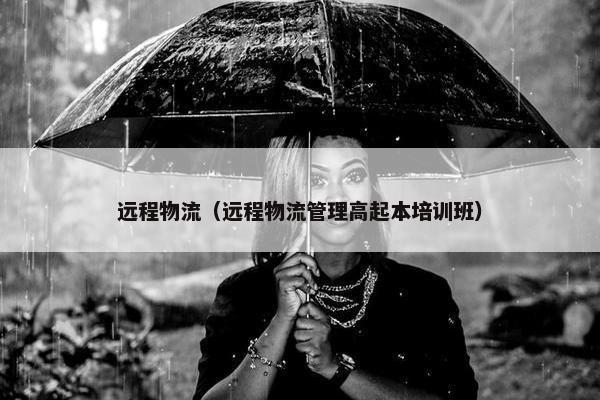 远程物流（远程物流管理高起本培训班）