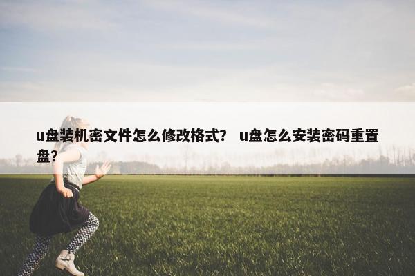 u盘装机密文件怎么修改格式？ u盘怎么安装密码重置盘？