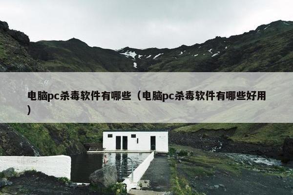 电脑pc杀毒软件有哪些（电脑pc杀毒软件有哪些好用）