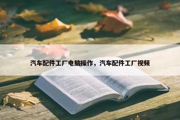 汽车配件工厂电脑操作，汽车配件工厂视频