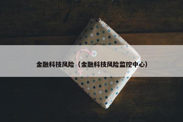 金融科技风险（金融科技风险监控中心）