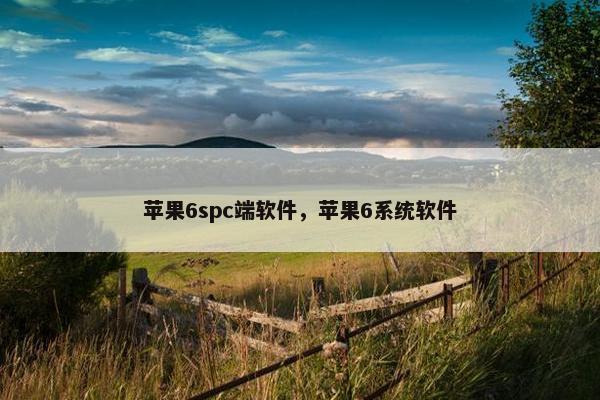 苹果6spc端软件，苹果6系统软件