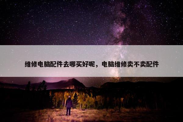 维修电脑配件去哪买好呢，电脑维修卖不卖配件