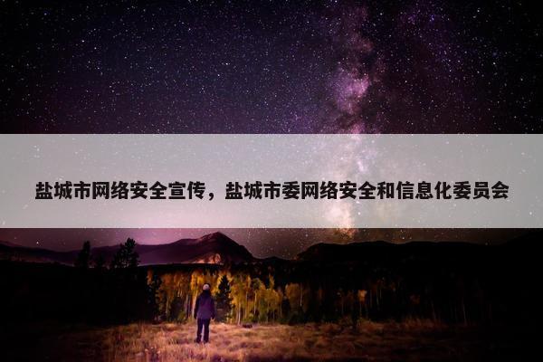 盐城市网络安全宣传，盐城市委网络安全和信息化委员会