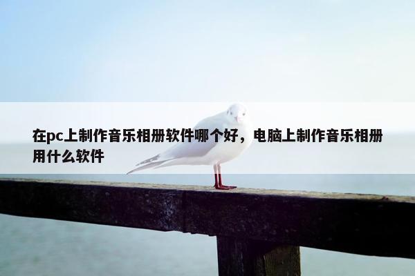 在pc上制作音乐相册软件哪个好，电脑上制作音乐相册用什么软件