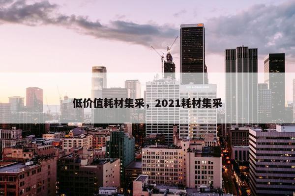低价值耗材集采，2021耗材集采