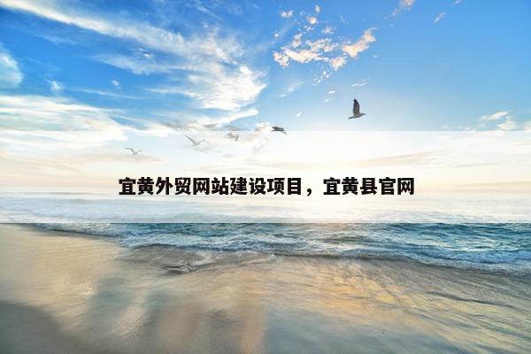 宜黄外贸网站建设项目，宜黄县官网
