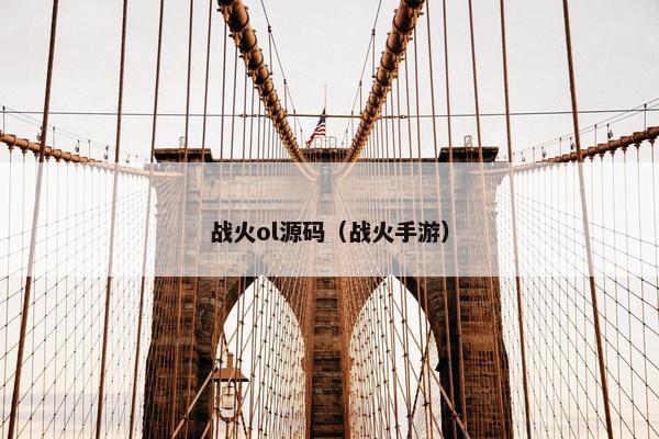 战火ol源码（战火手游）