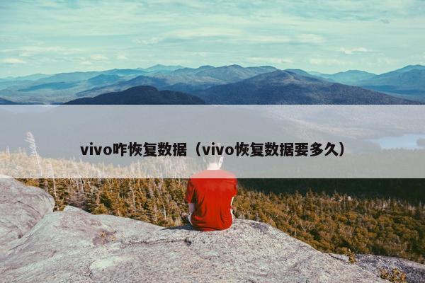 vivo咋恢复数据（vivo恢复数据要多久）