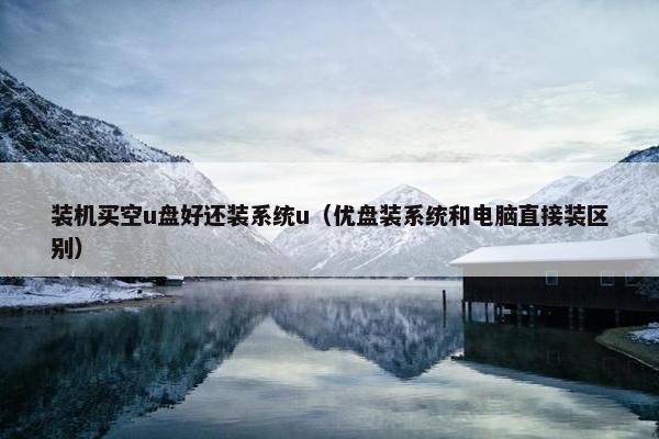 装机买空u盘好还装系统u（优盘装系统和电脑直接装区别）