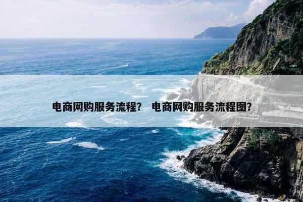电商网购服务流程？ 电商网购服务流程图？