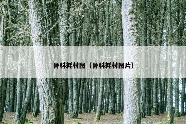 骨科耗材图（骨科耗材图片）