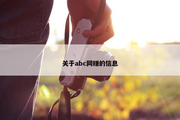关于abc网赚的信息