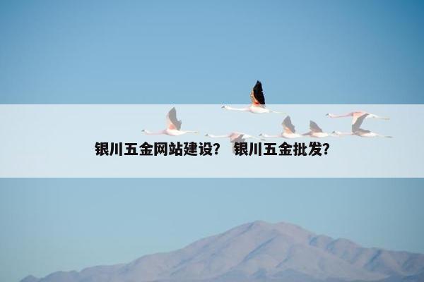 银川五金网站建设？ 银川五金批发？