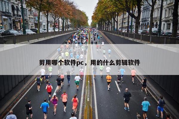 剪用哪个软件pc，用的什么剪辑软件