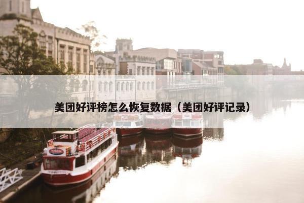 美团好评榜怎么恢复数据（美团好评记录）
