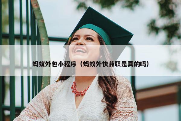 蚂蚁外包小程序（蚂蚁外快兼职是真的吗）