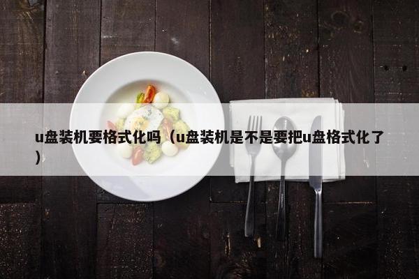 u盘装机要格式化吗（u盘装机是不是要把u盘格式化了）