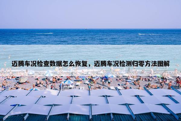 迈腾车况检查数据怎么恢复，迈腾车况检测归零方法图解
