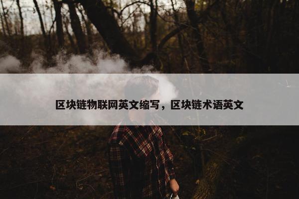 区块链物联网英文缩写，区块链术语英文