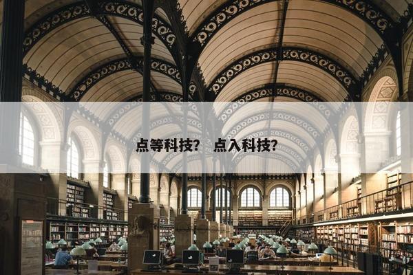 点等科技？ 点入科技？