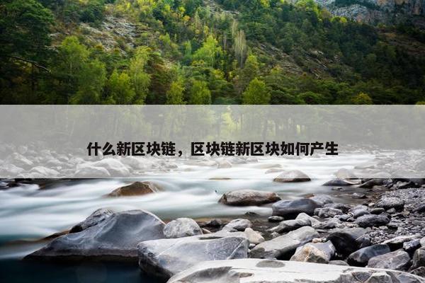 什么新区块链，区块链新区块如何产生