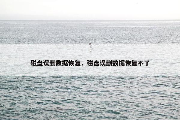 磁盘误删数据恢复，磁盘误删数据恢复不了