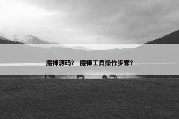 魔棒源码？ 魔棒工具操作步骤？