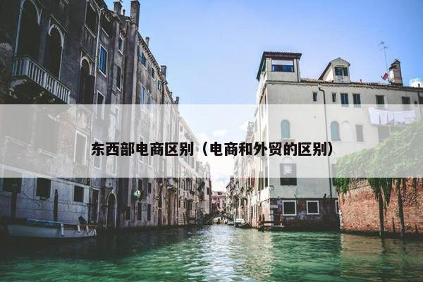 东西部电商区别（电商和外贸的区别）