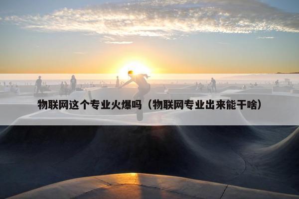 物联网这个专业火爆吗（物联网专业出来能干啥）