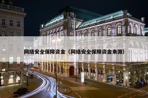 网络安全保障资金（网络安全保障资金来源）