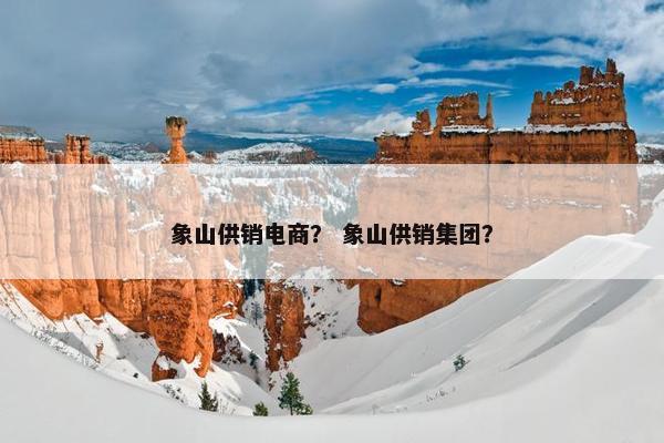 象山供销电商？ 象山供销集团？