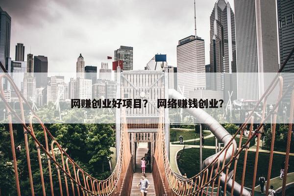 网赚创业好项目？ 网络赚钱创业？
