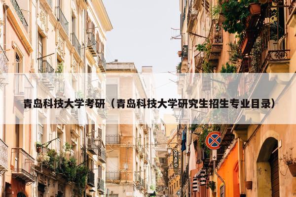 青岛科技大学考研（青岛科技大学研究生招生专业目录）