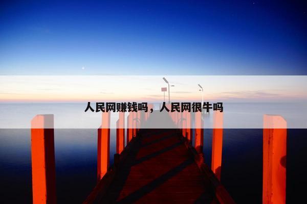 人民网赚钱吗，人民网很牛吗