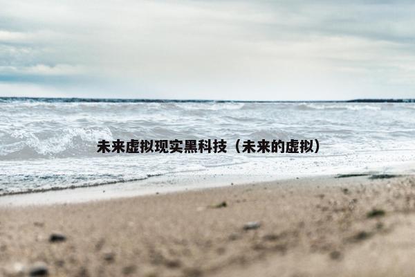 未来虚拟现实黑科技（未来的虚拟）