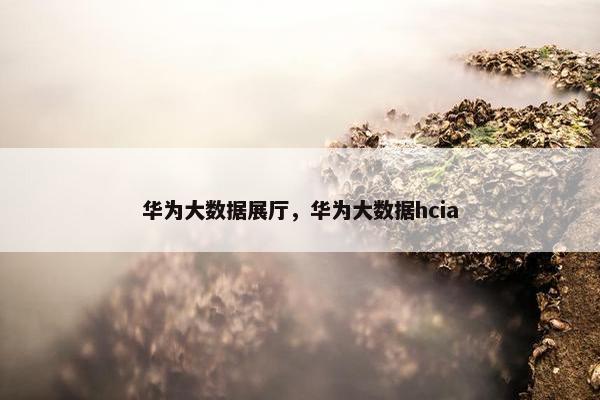 华为大数据展厅，华为大数据hcia